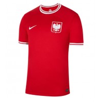 Koszulka piłkarska Polska Strój wyjazdowy MŚ 2022 tanio Krótki Rękaw
